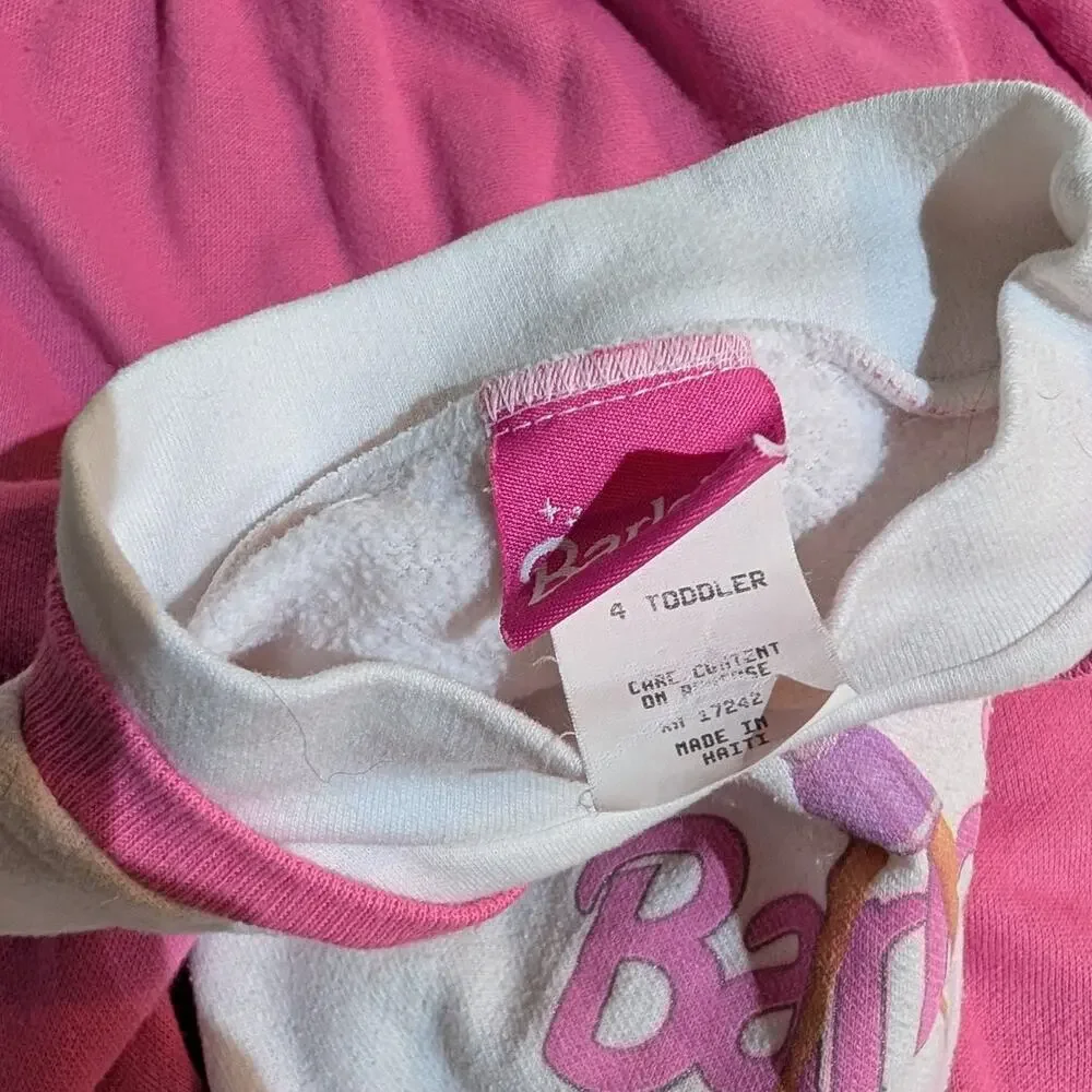 Vintage Barbie | Cheerleader Sweatshirt & Fleece Skirt Outfit Set | Girls 4